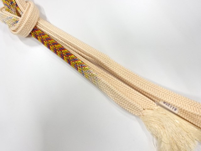 未使用品　正絹　手組帯締め